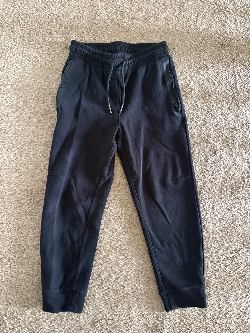 Old Navy Black Kids Zip-Pocket Jogger Sweatpants size 6-7